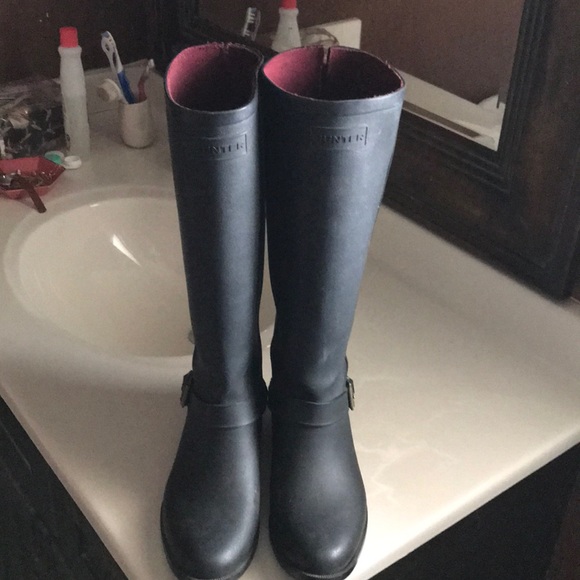 hunter boots with zipper